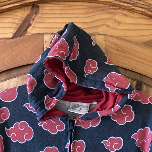 Adult Naruto black hooded 1 piece pajamas size M - Picture 2 of 8